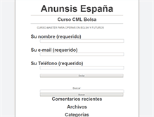 Tablet Screenshot of es.anunsis.com